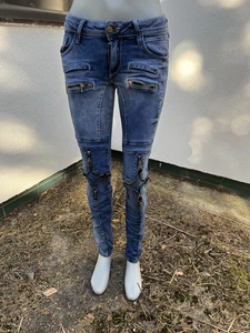 cipo baxx jeans damen 25/32  WD377,blau,Hingucker,sehr gut erhalten - Bild 1 von 8