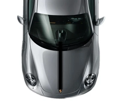 Специальная графическая наклейка на капот Porsche 911 2020-2025 992 узкие тройные полоски - Изображение 1 из 4