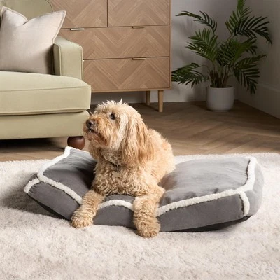 Sherpa Bind Pet Bed Dog Puppy Comfy Mat Cushion Washable Fleece Soft Plush Warm - Image 1 of 4