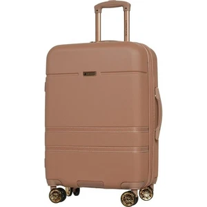 London Fog 22” Southgate Spinner Suitcase - Hardside, Expandable, Sand-Sand - Picture 1 of 4