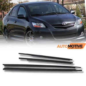 For 2007-2016 Toyota Yaris Sedan Weatherstrip Window Moulding Trim Seal Belt 4pc - Picture 1 of 23