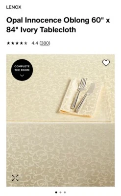 Lenox Tablecloth 60” x 84” New Holy Shimmer 🇨🇳  - Image 1 of 4