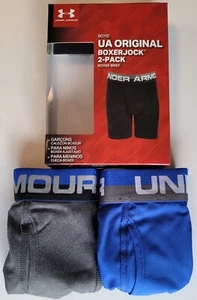 Under Armour Boys Performance Boxer Briefs YMD YLG Youth UA Boxerjock Blue New - Picture 1 of 8