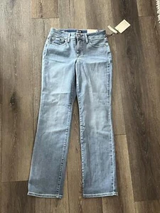 NYDJ Women's Marilyn Straight Leg Classic Fit Jeans Haley Blue Size 4 NWT 28x32 - Picture 1 of 7