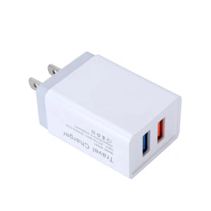 Cargador de pared USB 2.0 de 2 puertos adaptador de corriente alterna de viaje para teléfono celular universal - Imagen 1 de 10
