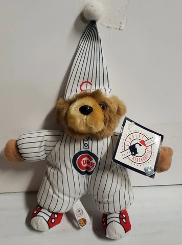 2001 Chicago Cubs MLB Stuffed Teddy Bear Plush Toy in Pajamas PJs Good Stuff NWT Cover