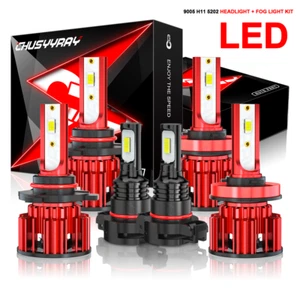 Para Subaru XV Crosstrek 2013-2014 Combo Coche Faro LED Bombillas antiniebla altas bajas - Imagen 1 de 14
