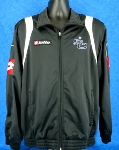 LOTTO Italian Sport Design Mens Black Long Sleeve Full Zip Jacket Tag Size XL - Picture 1 of 12
