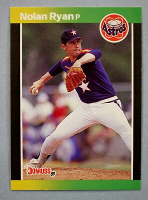 Tarjeta de error Donruss Nolab Ryan Mets Astros Rangers 1989 #154 período faltante como nueva Foto 1 de 3