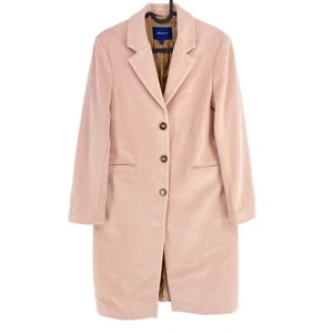 GANT Pink Wool Tailored Over Coat Jacket Size S - Picture 1 of 14