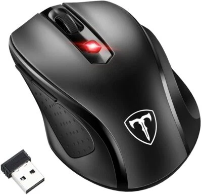 2020 2.4G Wireless Mouse Optical Mouse USB Receiver for Laptop PC Macbook Chrome - Image 1 of 4