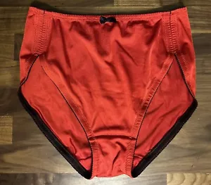 Native Intimates Panties Size 1X Second Skin Satin High Waist Red Panty Hi Cut - Picture 1 of 5