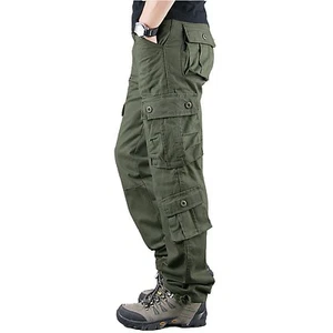 Men's Hiking Pants Outdoor Cargo Pants Multi-Pocket Lightweight Casual Pants - Picture 1 of 45