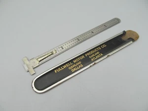 Vintage Fulwell Motor Advertising Executive Pocket Ruler 42F - Picture 1 of 2