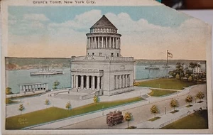 Postal Tumba de la Subvención de la Ciudad de Nueva York 1 ¢ - Daños en la esquina superior - Imagen 1 de 2