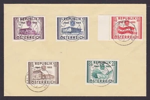 AUSTRIA 1955, First Day Cover Sc # 509-603, Austria's liberation - Picture 1 of 3