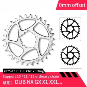 Direct Mount Round Chainrings 0mm Offset Wide Narrow Teeth Chainwheels 30T-48T - Picture 1 of 40