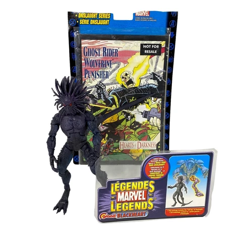 Marvel Legends Onslaught BAF Series Blackheart 7" Action Figure Complete w Comic Cover