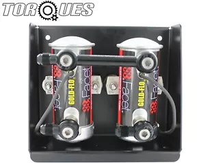 AN -6 (6AN AN6) Twin Facet Twin Feed Red Top Fuel Pump Manifold Assembly Black - Picture 1 of 8