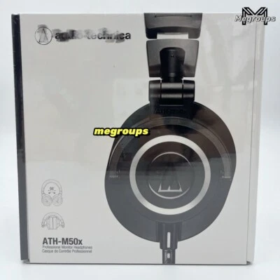 MEGROUPS New Audio-Technica Professional Monitor Headphones Closed-Back ATH-M50x Studio