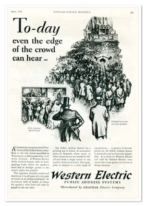 Stampa Pubblicità Western Electric Earle Winslow Illustrazione Vintage 1929 Pubblicità - Foto 1 di 4