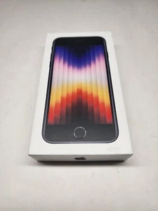 Apple iPhone SE 2022 3rd Gen 64GB - BOX ONLY - Midnight - Picture 1 of 3