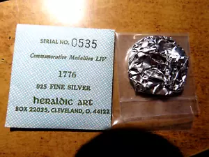 Heraldic Art Medal: "1776 SUPRISE AT TRENTON" Super Gem BU Original Packaging D8 - Picture 1 of 4