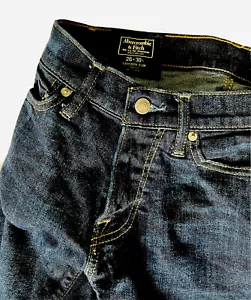 Abercrombie & Fitch 26x30 Langdon Slim Stretch Jeans Dark Wash - Picture 1 of 3