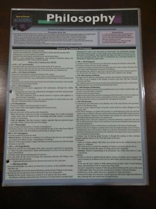 Barcharts Philosophy Quick Study Guide - Bild 1 von 1