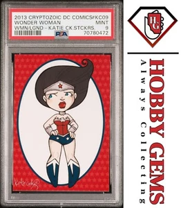 Pegatina de Katie Cook de Wonder Woman PSA 9 2013 DC Comics The Women of Legend #KC-09 - Imagen 1 de 2