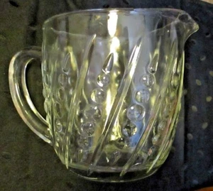 JARRA DE DEPRESIÓN ANTIGUA/DE COLECCIÓN/CORTA~GRASA~GRABADO/CREMA/LECHE~ PATRÓN DE COLUMNA? - Imagen 1 de 8