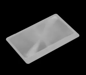 Ingrandimento in plastica dimensioni carta di credito, sottile, facile da trasportare, perfetto per leggere - Foto 1 di 2