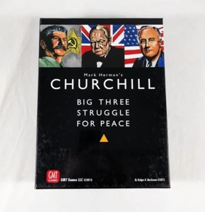 CHURCHILL Big Three Struggle For Peace Board Game Used COMPLETE 1st Printing GMT - Picture 1 of 8