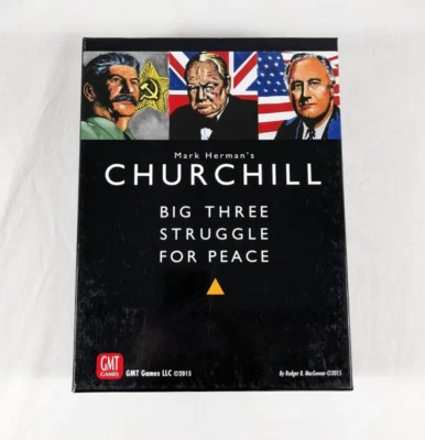 CHURCHILL Big Three Struggle For Peace Board Game Used COMPLETE 1st Printing GMT - Image 1 of 4