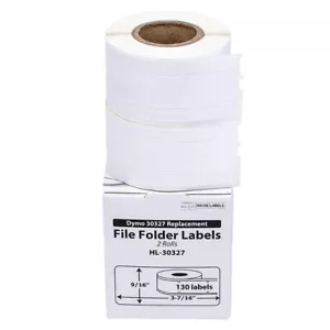 DYMO 30327/30576 Direkte Thermische Datei Ordner Etiketten - (30) Rollen à 130 - Bild 1 von 8