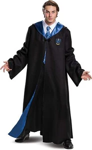 Ravenclaw Robe Deluxe Harry Potter Wizard Fancy Dress Halloween Adult Costume - Picture 1 of 10