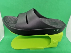 Oofos Recovery Slides Sandals Comfort Slip On Men's Size 8 Women's 10 EU41 Black - Picture 1 of 18