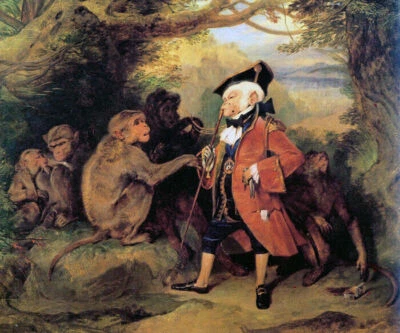THE MONKEY WHO HAD SEEN THE WORLD PAINTING BY EDWIN HENRY LANDSEER REPRO - Image 1 of 3