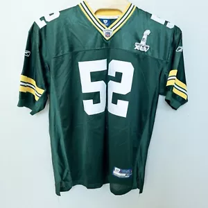 Reebok Stitched On Field Super Bowl XLV Badge Packers Clay Matthews Sz 54 - Picture 1 of 9