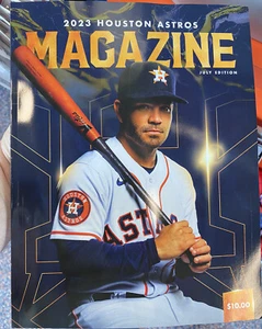 July 2023 Houston Astros Commemorative Game Program Jose Altuve GOLD - Picture 1 of 1