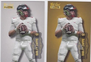 Bailey Zappe 2022 WildCard Matte SILVER AND GOLD  RC Patriots #MB-5 - Picture 1 of 1