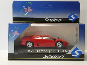 SOLIDO LAMBORGHINI DIABLO CAR RED - 1:43 SCALE MODEL CAR REF 1527 BOXED - Picture 1 of 16