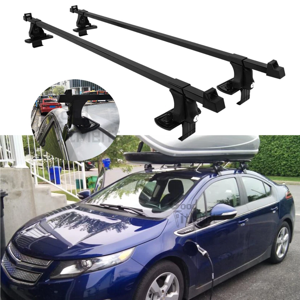 Portaequipajes de carga barra transversal portaequipajes de techo para auto Chevy Volt 2011-2019 54" + bloqueo Foto 1 de 4