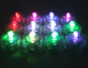 Multi-Color Changing LED very bright tealights, 24 - Candles Battery operated - Picture 1 of 12