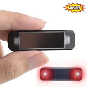Solar Powered Car LED Dummy Alarm Stimulated Anti-Theft Flashing Warning Light - Picture 1 of 15