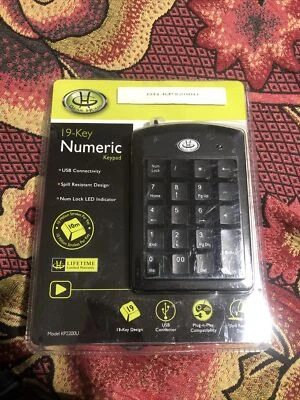 USB Numeric Keypad for Computer Laptop Desktop. 19 Keys. Accounting. - Image 1 of 3