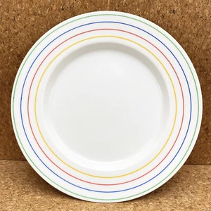 Studio Nova STEREO Salad Plate L9189 Rainbow Rings Green Blue Red Yellow Vintage - Picture 1 of 5