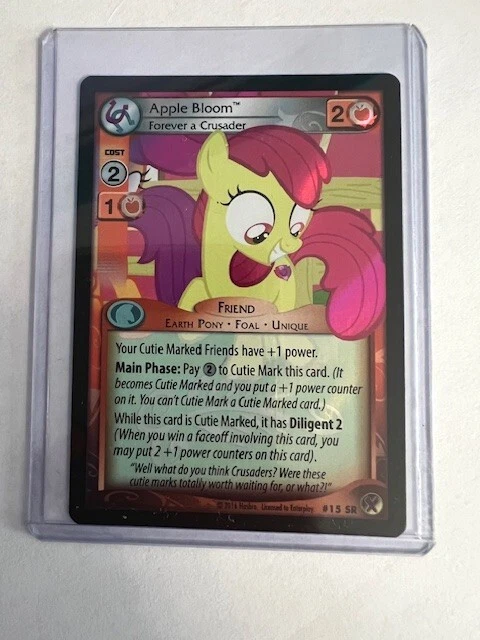 My Little Pony Card CCG Marks in Time Super Rare #15 SR Apple Bloom - Image 1 of 1