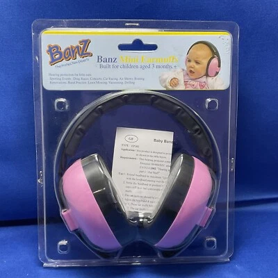 Orejeras Banz Mini rosa Foto 1 de 2