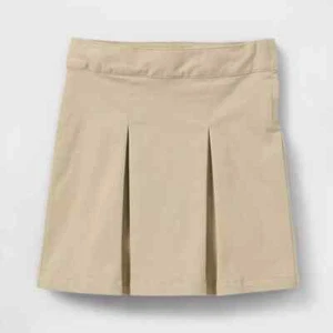Girls' Pleated Twill Uniform Skort - Cat & Jack 5T - Picture 1 of 1
